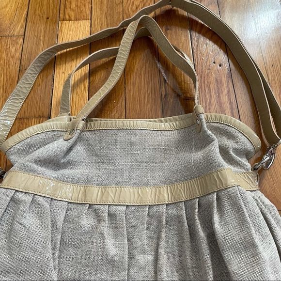 Marchionni made in Italy Canvas and Leather Tote - Picture 3 of 7